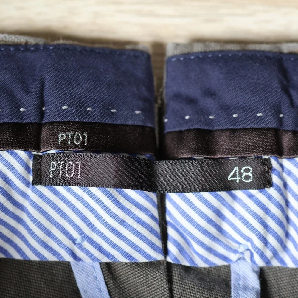 PT Torino PT01 Pants Mens 32x29.5 Brown Slim Fit Cotton Stretch Chino Preppy